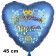 Lieblingsmensch Mama. Herzluftballon in  Satinblau, 45 cm, mit Helium