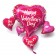 Love Cluster Luftballon aus Folie zum Valentinstag