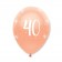 Luftballons Rosegold zum 40. Geburtstag