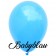 Rundballons, Latexballons in Babyblau, 12 cm