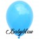 Rundballons, Latexballons in Babyblau, 12 cm