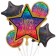 Silvester Bouquet Happy New Year Colorful mit Helium