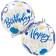 Bubble-Luftballon Happy Birthday Blue & Gold Dots