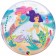 Mermaid Birthday Party Bubble-Luftballon, heliumgefüllt
