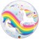 Happy Birthday Rainbow Unicorns Bubble-Ballon, ungefüllt