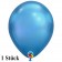 Qualatex Luftballon in Chrome Blue, 27,5 cm, 1 Stück