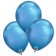 Blaue Chrome Ballons von Qualatex