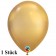 Qualatex Luftballon in Chrome Gold, 27,5 cm, 1 Stück