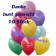 Motiv-Luftballons Danke, bunt gemischt, 10 Stueck