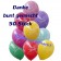 Motiv-Luftballons Danke, bunt gemischt, 50 Stueck
