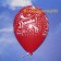 Danke Motiv-Luftballons, 3 Stueck, Rot