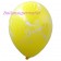 3 Motiv-Luftballons Danke, zitronengelb