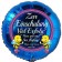 Zur Einschulung Viel Erfolg! Blauer Luftballon ohne Ballongas Helium