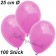 Luftballons 25 cm, Pink, 100 Stück 