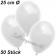 Luftballons 25 cm, Weiß, 50 Stück 