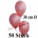 50 Stück Luftballons Rosegold Metallic, 30 cm