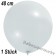 Großer Luftballon, 48-51 cm, Transparent