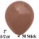 Luftballons 12 cm, Mocca, 50 Stück