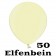 Mini Perlmutt Luftballons, 8-12 cm, 50 Stück, Elfenbein