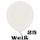 Mini Perlmutt Luftballons, 8-12 cm, 25 Stück, Weiß