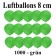 Luftballons, 8 cm, 3", Wasserbomben, 1000 Stück, Grün