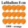 Luftballons, 8 cm, 3", Wasserbomben, 1000 Stück, Orange