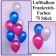 Luftballons in Frankreich-Farben