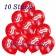 Motiv-Luftballons Glueckwuensche, rot, 10 Stueck