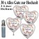 Luftballons Helium Set Hochzeit, 30 Folienballons, Herzen, rot, Alles Gute zur Hochzeit