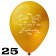 Luftballons Alles Gute zur Konfirmation, Gold, 25 Stück, 30 cm Latexballons