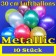 Luftballons in Metallicfarben, 30 cm, 10 Stück