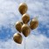 Luftballons mit Chromglanz in Gold