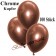 Luftballons in Chrome Kupfer, 28-30 cm, 100 Stück