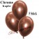 Luftballons in Chrome Kupfer, 28-30 cm, 5 Stück