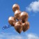 Luftballons mit Chromglanz in Kupfer