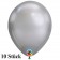 Qualatex Luftballons in Chrome Silver, 27,5 cm, 10 Stück