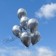 Luftballons mit Chromglanz in Silber