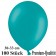 Premium Luftballons aus Latex, 30 cm - 33 cm, tuerkis, 100 Stück