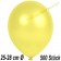 Metallic Luftballons in Gelb, 25-28 cm, 500 Stück