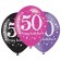 Pink Celebration 50, Luftballons zum 50. Geburtstag