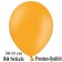 Premium Luftballons aus Latex, 30 cm - 33 cm, Mandarin-Orange, 50 Stück