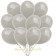 Luftballons Silbergrau, 25 cm, 100 Stück, preiswert und günstig
