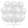 Luftballon Weiß, Pastell, gute Qualität, 10 Stück