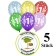 Luftballons mit der Zahl 1 zum 1. Geburtstag, 25 Stück, bunt gemischt, 30-33 cm