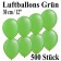 Luftballons zu Karneval und Fasching, 30 cm, Grün, 500 Stück