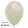 Luftballon Elfenbein, Pastell, gute Qualität, 50 Stück