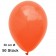 Luftballon Orange, Pastell, gute Qualität, 50 Stück