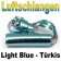Luftschlangen türkis-hellblau-metallic, flammenhemmend