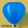 Herzluftballons Mini, 8-12 cm, blau, 10 Stück