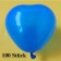Herzluftballons Mini, 8-12 cm, blau, 100 Stück